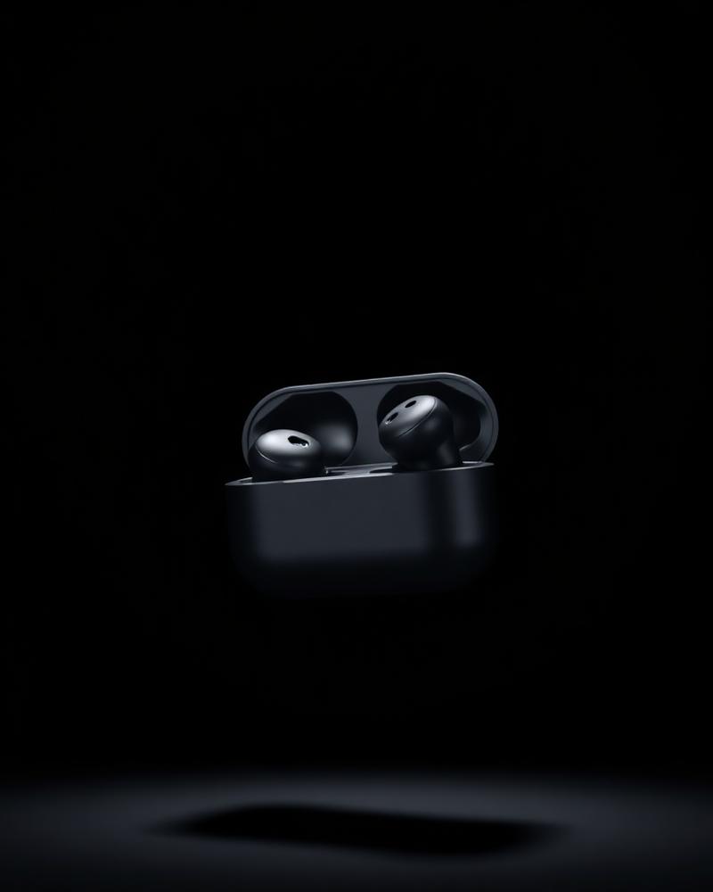 AI generated image: Black Product, One Light